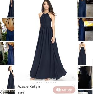Azazie Dress Dark Navy